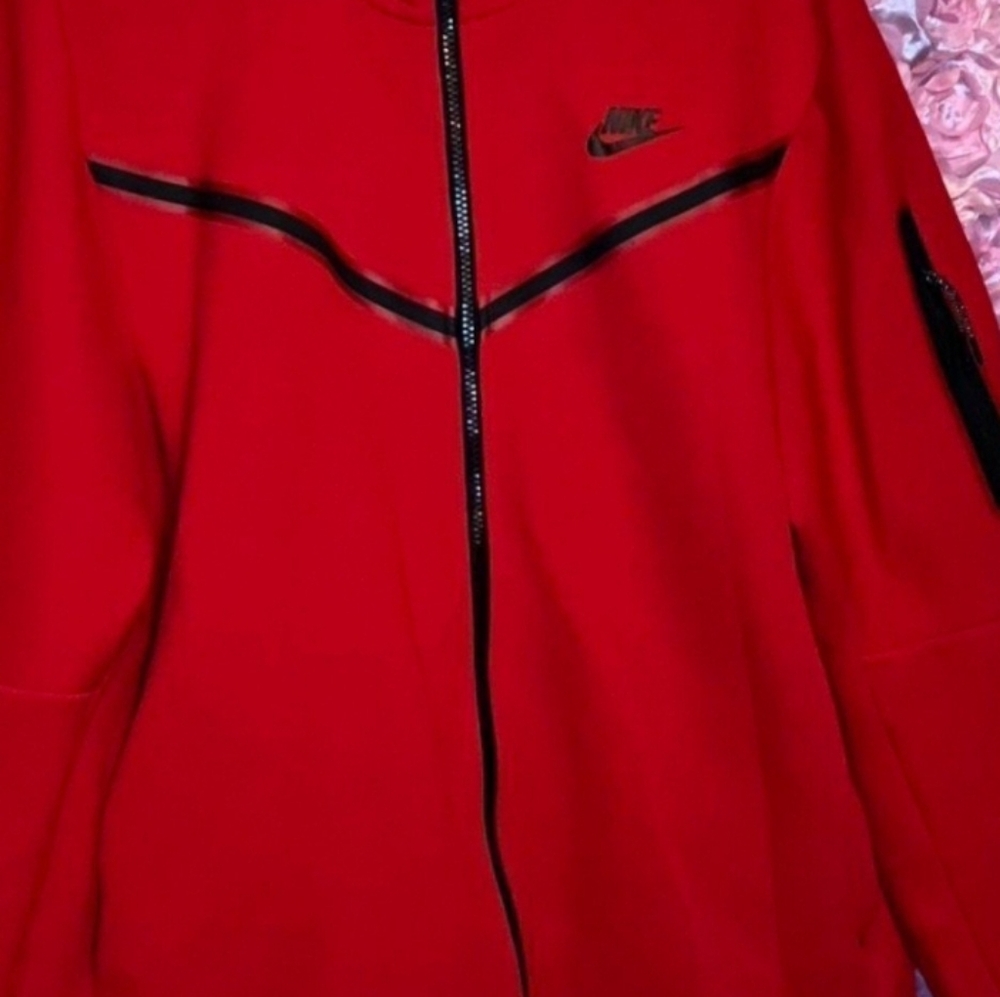 Nike SportswearTech Fleece tracksuit University Red - Picture 2 of 7